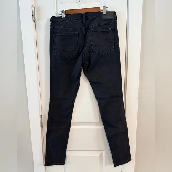 Pacsun Stacked Skinny Jeans 32x32 Black Distressed - Picture 4 of 7